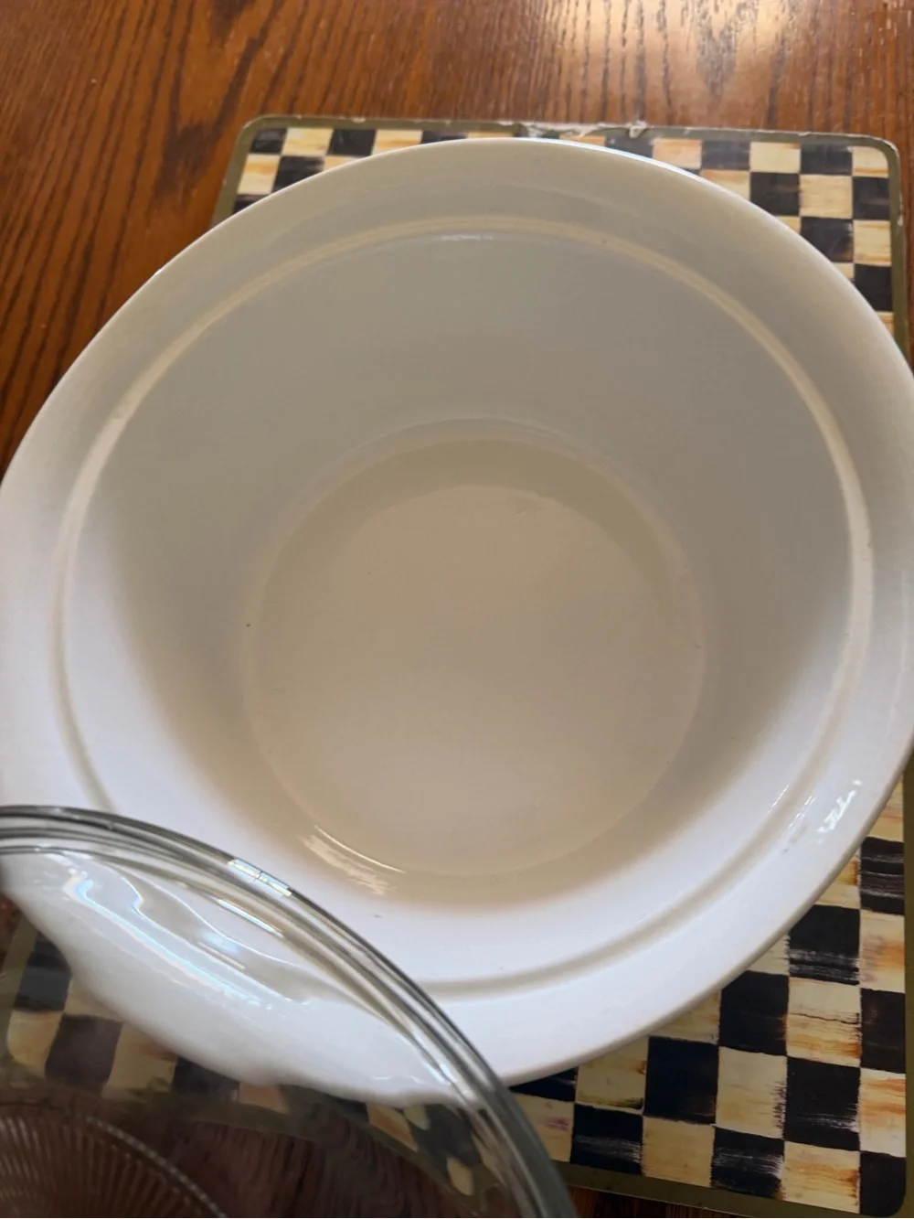Corningware French White Ceramic Serving Dish - White 2.5 qt with glass lid